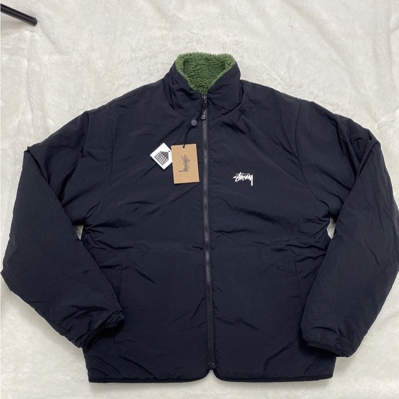 Stussy green 8-ball fleece jacket - Picture 4 of 4